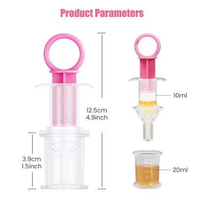 Baby Pacifier Medicine Dispenser Kit Oral Feeding Syringe Toddler 10ml Liquid Dropper Feeder Utensils Kid Health Feeding Tools