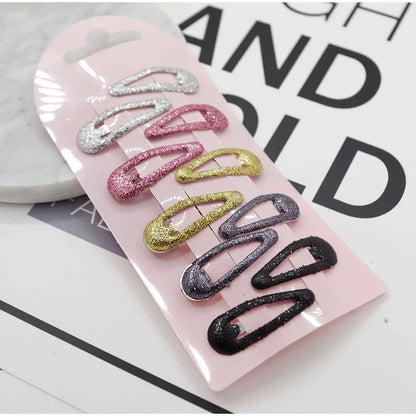 10pcs Snap Hair Clips for Girls Clip Pins BB Hairpins Color Metal Barrettes for Baby Children Women Girls Styling Accessories